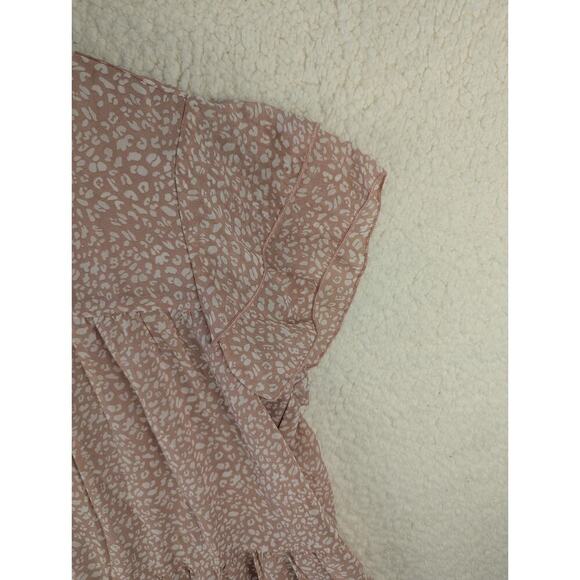 Pretty Garden Women's Ruffle Flowy Lightweight Blouse SIZE M - Picture 3 of 8